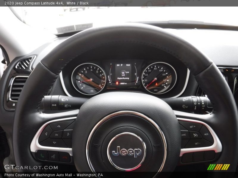 White / Black 2020 Jeep Compass Latitude 4x4