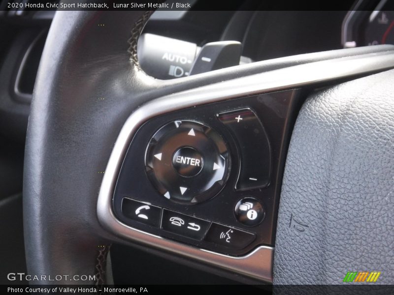 Lunar Silver Metallic / Black 2020 Honda Civic Sport Hatchback