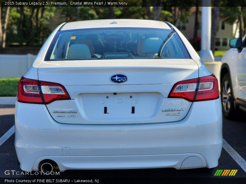 Crystal White Pearl / Warm Ivory 2015 Subaru Legacy 2.5i Premium