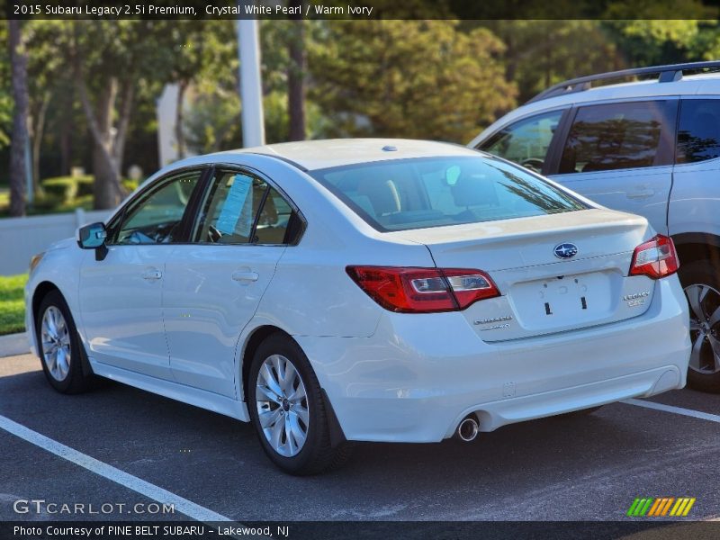 Crystal White Pearl / Warm Ivory 2015 Subaru Legacy 2.5i Premium