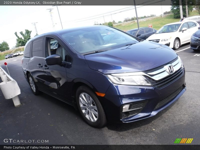 Obsidian Blue Pearl / Gray 2020 Honda Odyssey LX