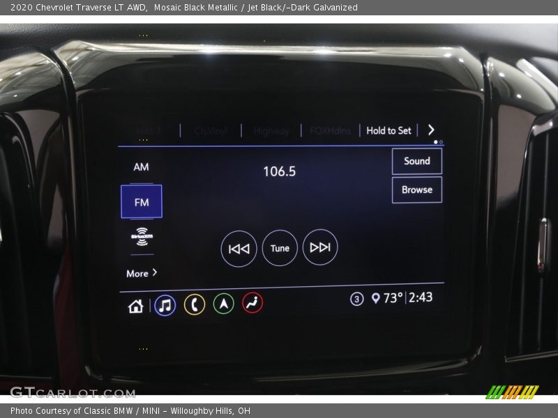 Mosaic Black Metallic / Jet Black/­Dark Galvanized 2020 Chevrolet Traverse LT AWD