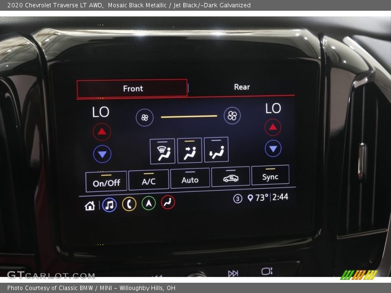 Mosaic Black Metallic / Jet Black/­Dark Galvanized 2020 Chevrolet Traverse LT AWD