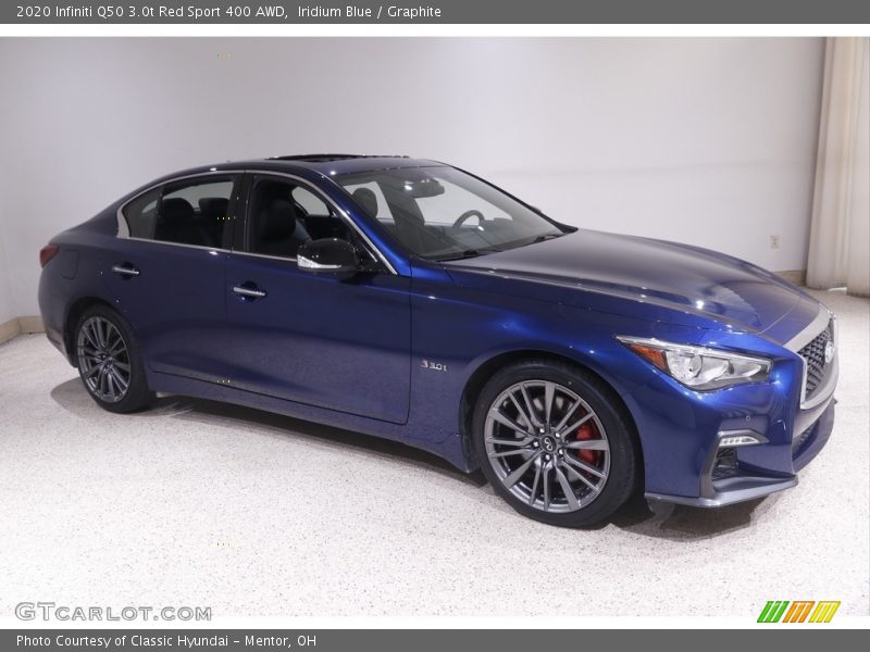  2020 Q50 3.0t Red Sport 400 AWD Iridium Blue