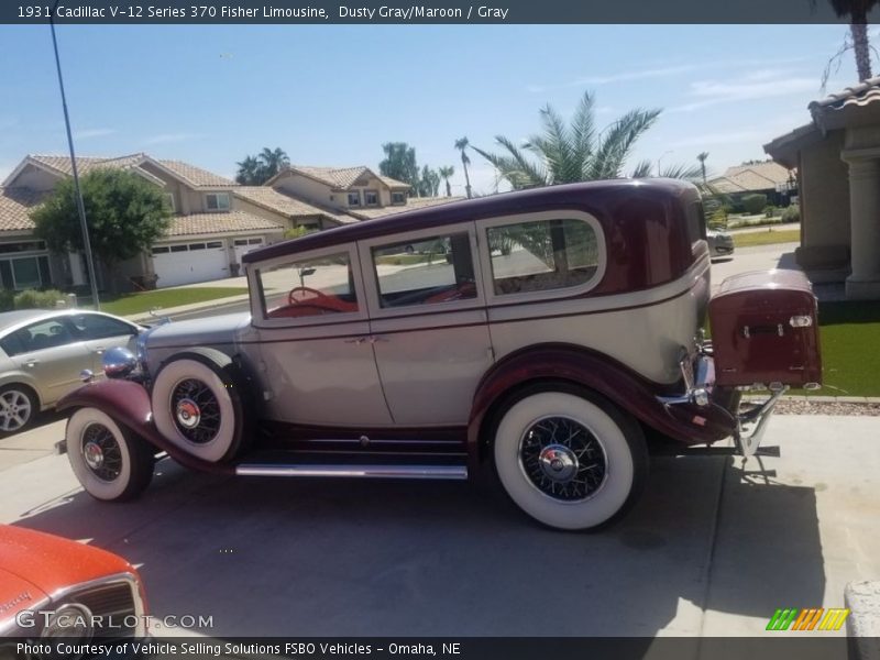  1931 V-12 Series 370 Fisher Limousine Dusty Gray/Maroon