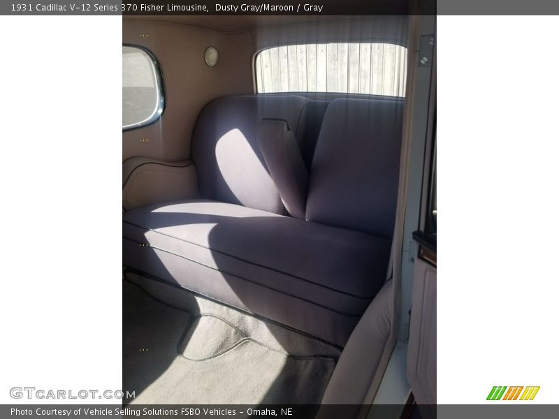 Rear Seat of 1931 V-12 Series 370 Fisher Limousine