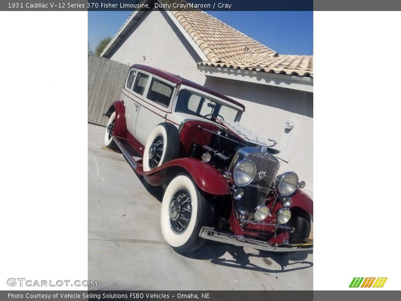  1931 V-12 Series 370 Fisher Limousine Dusty Gray/Maroon