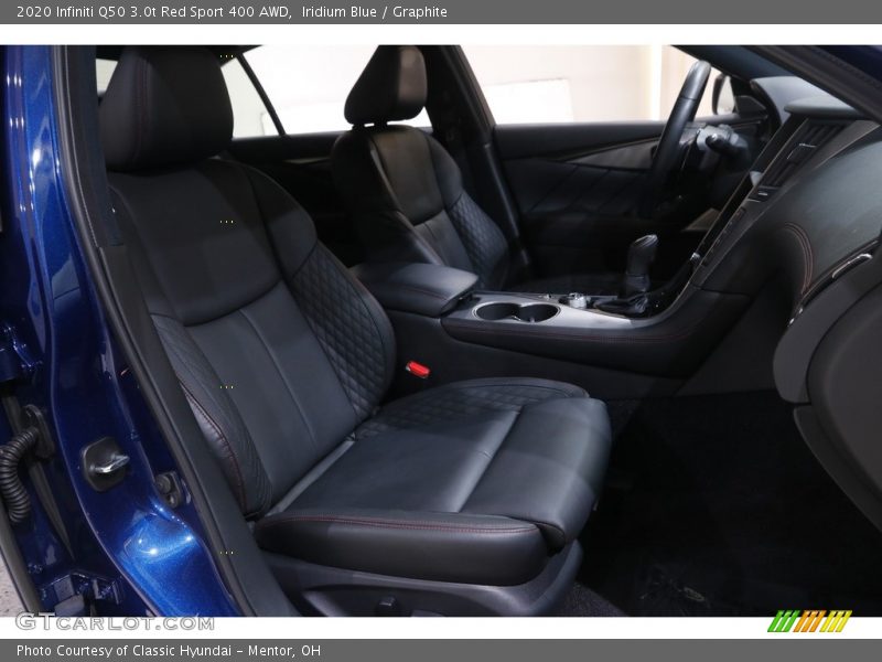 Front Seat of 2020 Q50 3.0t Red Sport 400 AWD