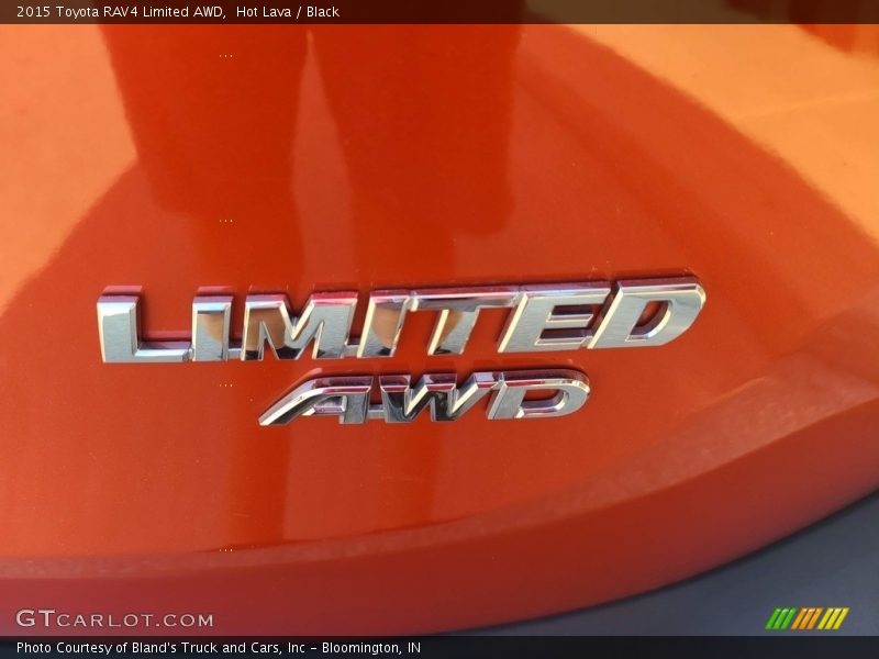 Hot Lava / Black 2015 Toyota RAV4 Limited AWD