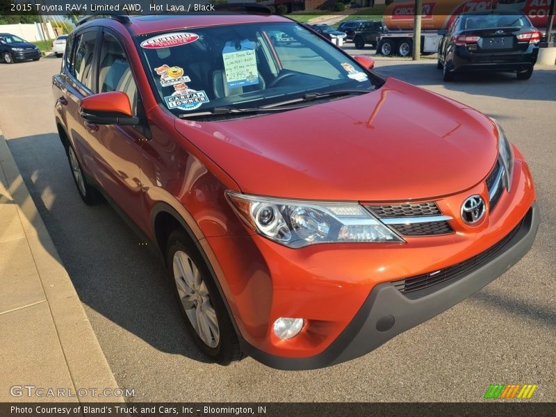 Hot Lava / Black 2015 Toyota RAV4 Limited AWD