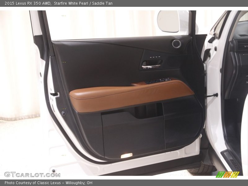 Starfire White Pearl / Saddle Tan 2015 Lexus RX 350 AWD