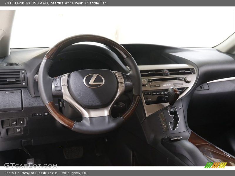 Starfire White Pearl / Saddle Tan 2015 Lexus RX 350 AWD