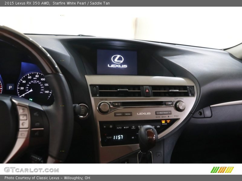 Starfire White Pearl / Saddle Tan 2015 Lexus RX 350 AWD