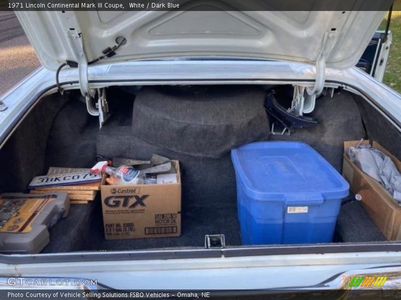  1971 Continental Mark III Coupe Trunk