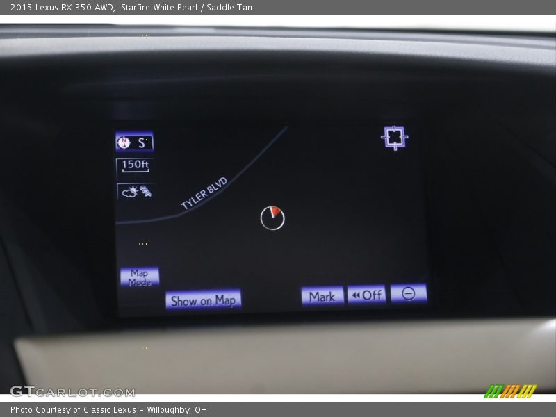 Starfire White Pearl / Saddle Tan 2015 Lexus RX 350 AWD