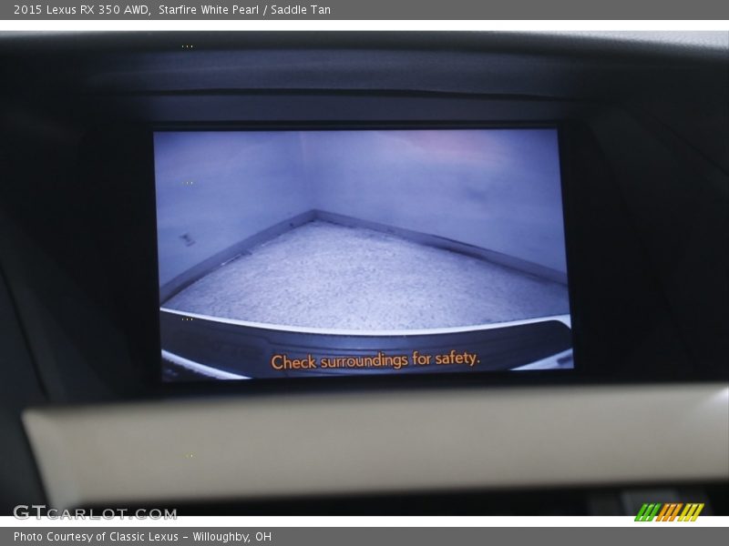 Starfire White Pearl / Saddle Tan 2015 Lexus RX 350 AWD