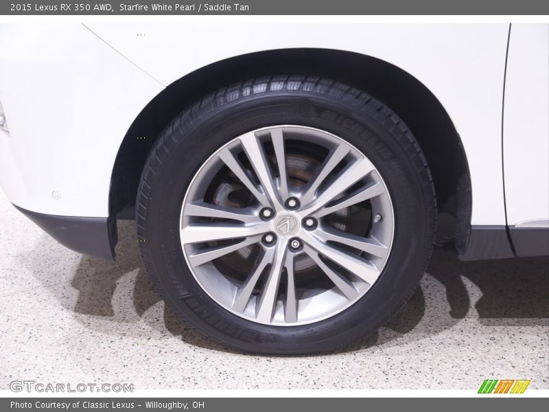 Starfire White Pearl / Saddle Tan 2015 Lexus RX 350 AWD