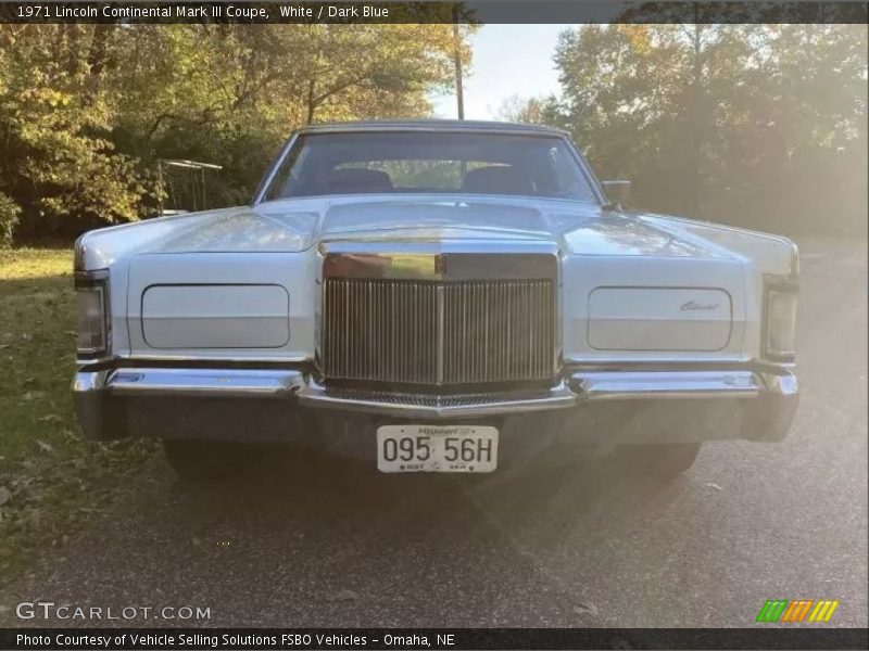  1971 Continental Mark III Coupe White