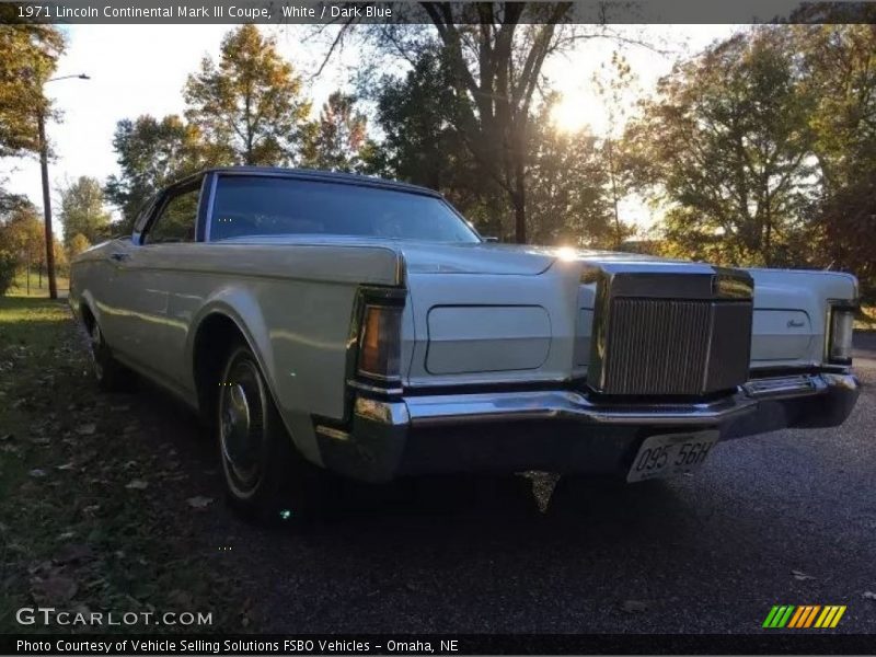  1971 Continental Mark III Coupe White