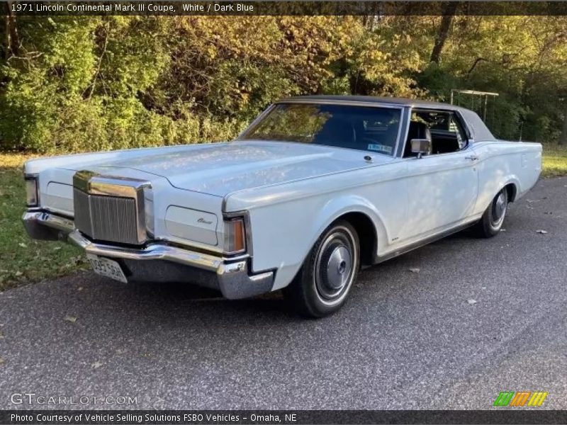  1971 Continental Mark III Coupe White