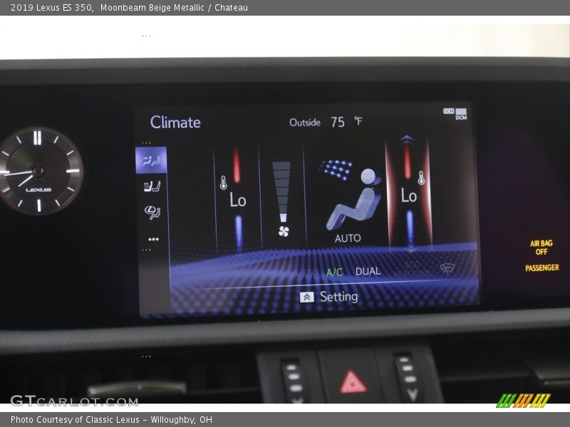 Moonbeam Beige Metallic / Chateau 2019 Lexus ES 350