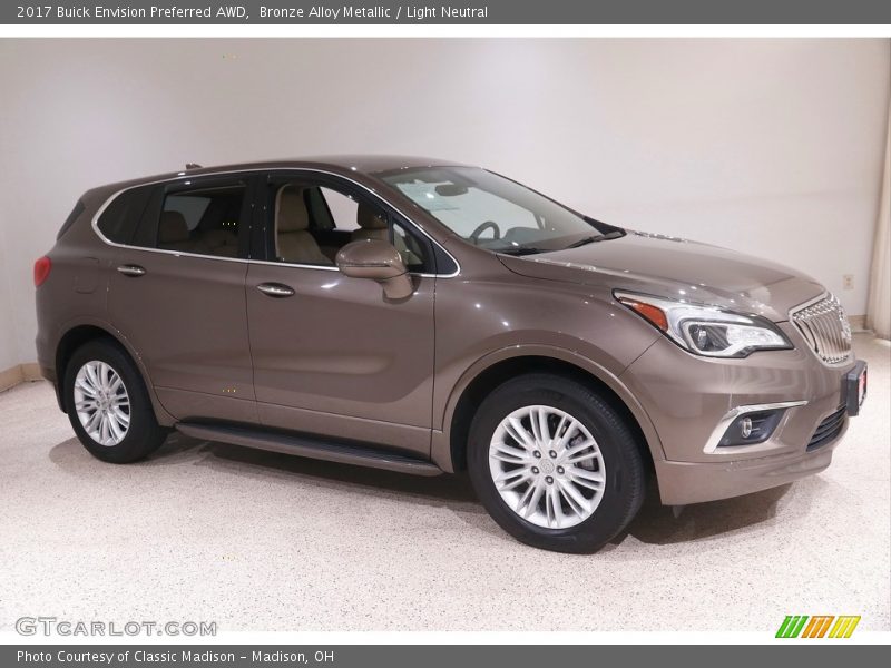 Bronze Alloy Metallic / Light Neutral 2017 Buick Envision Preferred AWD