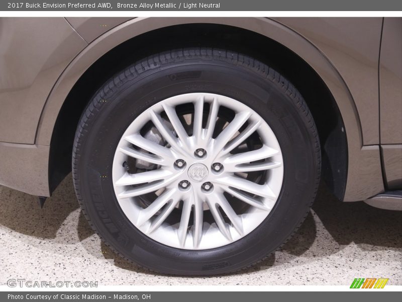 Bronze Alloy Metallic / Light Neutral 2017 Buick Envision Preferred AWD