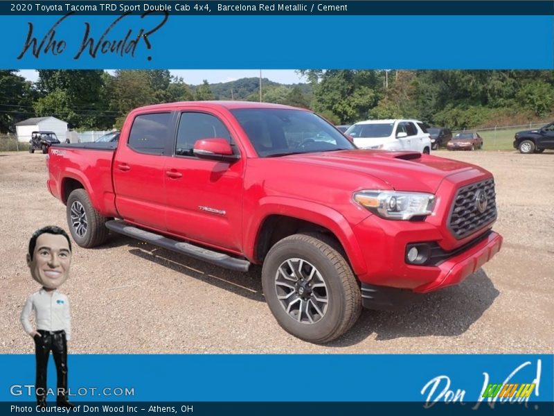 Barcelona Red Metallic / Cement 2020 Toyota Tacoma TRD Sport Double Cab 4x4