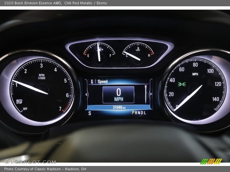 Chili Red Metallic / Ebony 2020 Buick Envision Essence AWD