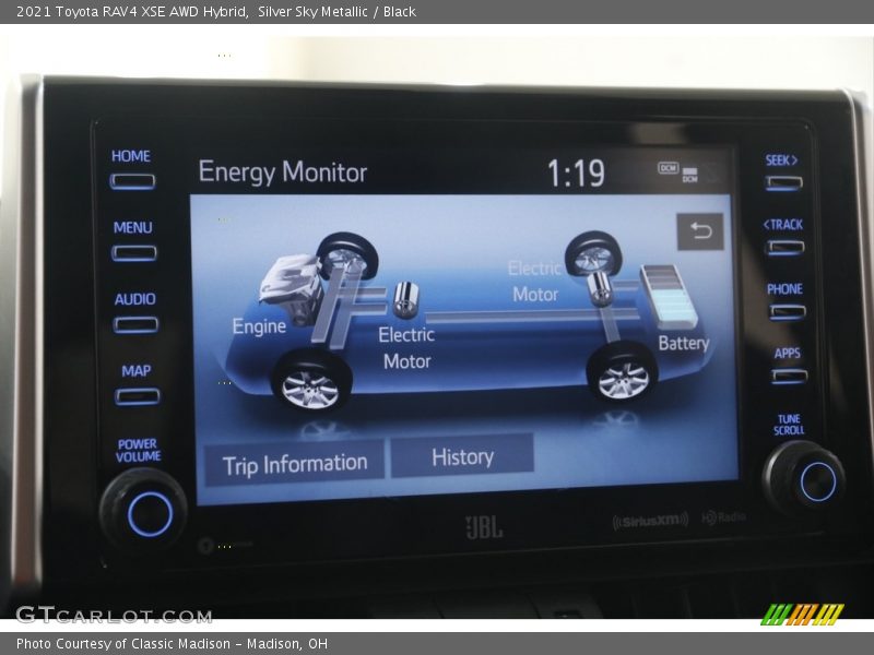 Controls of 2021 RAV4 XSE AWD Hybrid