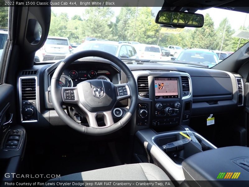 Bright White / Black 2022 Ram 1500 Classic Quad Cab 4x4