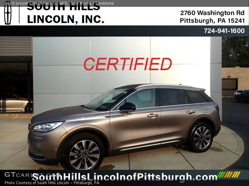Iced Mocha / Sandstone 2020 Lincoln Corsair Reserve AWD