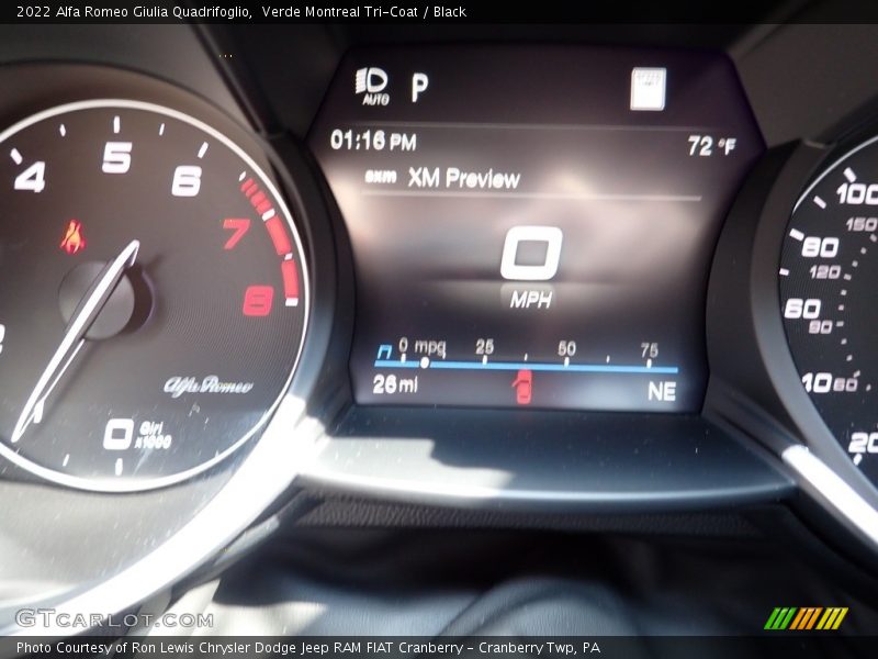  2022 Giulia Quadrifoglio Quadrifoglio Gauges