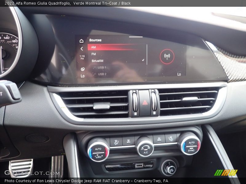 Controls of 2022 Giulia Quadrifoglio