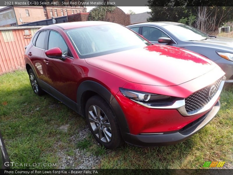 Soul Red Crystal Metallic / Black 2021 Mazda CX-30 Select AWD