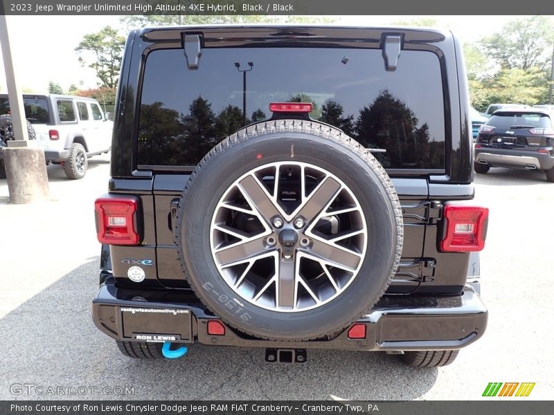 Black / Black 2023 Jeep Wrangler Unlimited High Altitude 4XE Hybrid