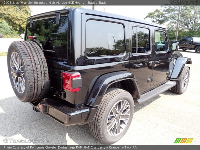 Black / Black 2023 Jeep Wrangler Unlimited High Altitude 4XE Hybrid