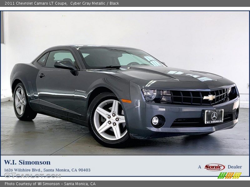 Cyber Gray Metallic / Black 2011 Chevrolet Camaro LT Coupe