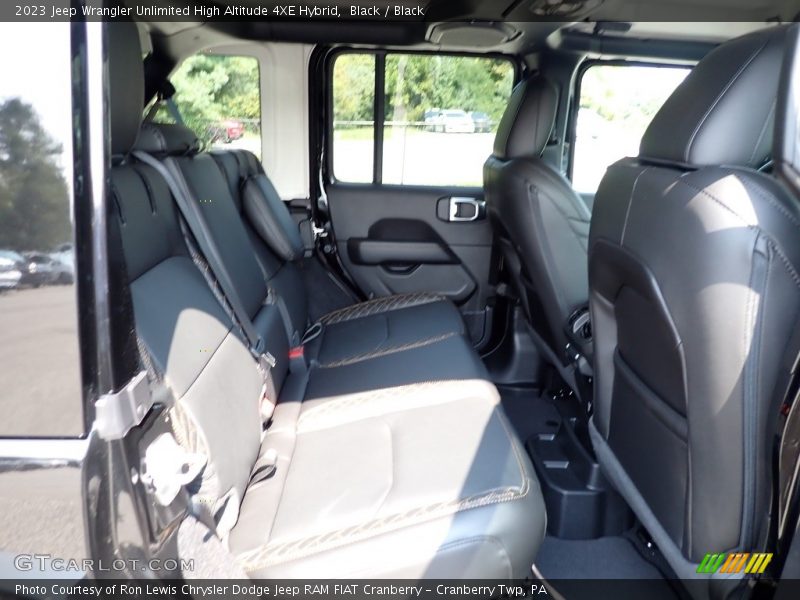 Rear Seat of 2023 Wrangler Unlimited High Altitude 4XE Hybrid