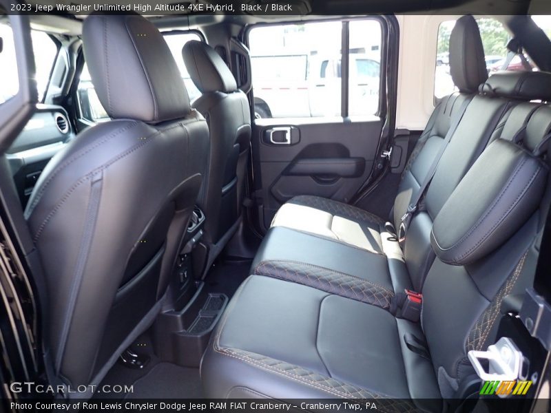 Rear Seat of 2023 Wrangler Unlimited High Altitude 4XE Hybrid