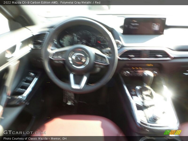 Polymetal Gray Metallic / Red 2022 Mazda CX-9 Carbon Edition AWD