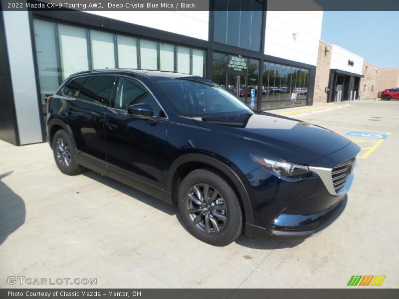 Deep Crystal Blue Mica / Black 2022 Mazda CX-9 Touring AWD
