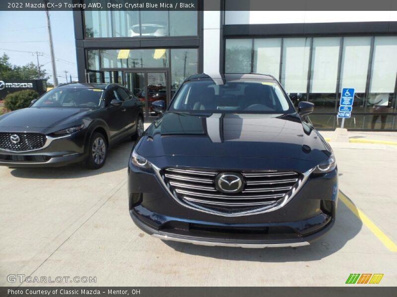 Deep Crystal Blue Mica / Black 2022 Mazda CX-9 Touring AWD