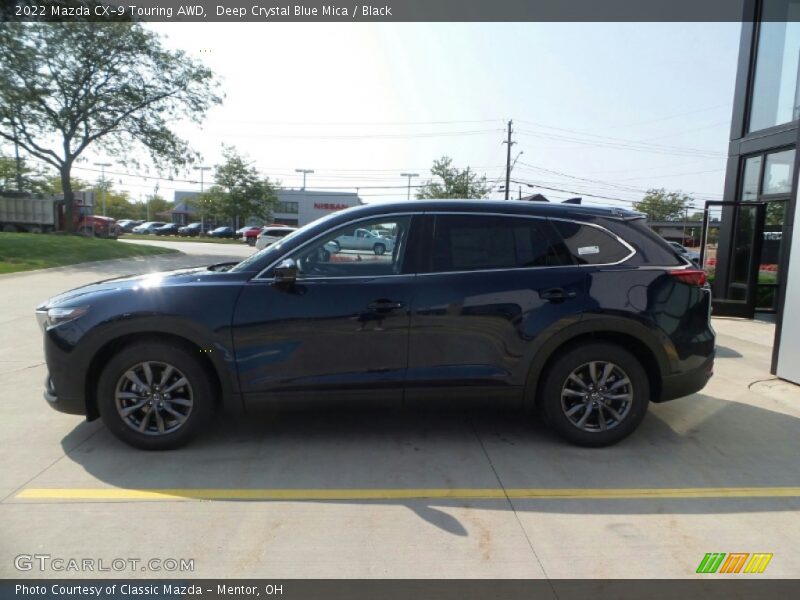 Deep Crystal Blue Mica / Black 2022 Mazda CX-9 Touring AWD
