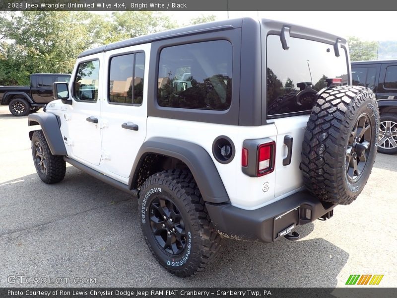 Bright White / Black 2023 Jeep Wrangler Unlimited Willys 4x4