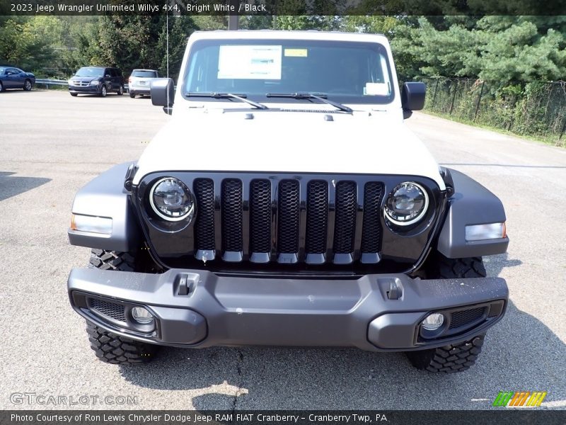 Bright White / Black 2023 Jeep Wrangler Unlimited Willys 4x4