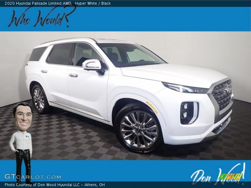 Hyper White / Black 2020 Hyundai Palisade Limited AWD