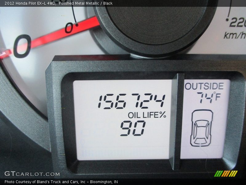 Polished Metal Metallic / Black 2012 Honda Pilot EX-L 4WD