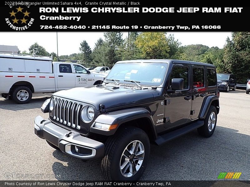 Granite Crystal Metallic / Black 2023 Jeep Wrangler Unlimited Sahara 4x4