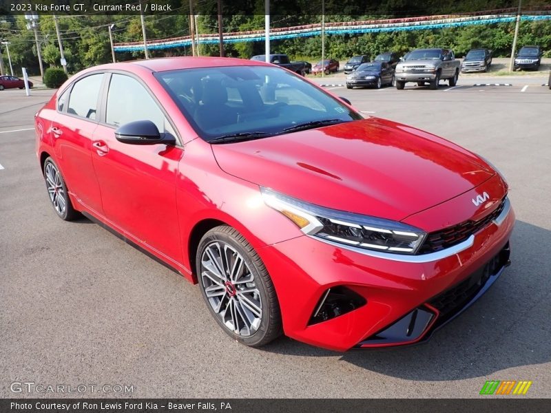 Currant Red / Black 2023 Kia Forte GT